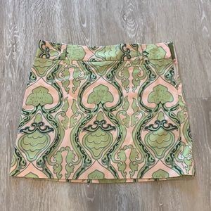 J Crew Skirt sits above knee size 6 belt buckle